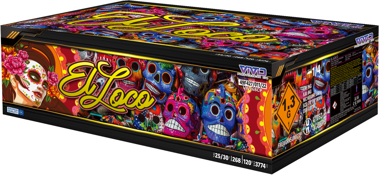 El Loco 268 Shot Compound Firework
