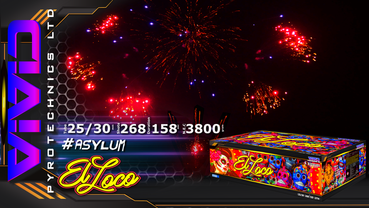 El Loco 268 Shot Compound Firework