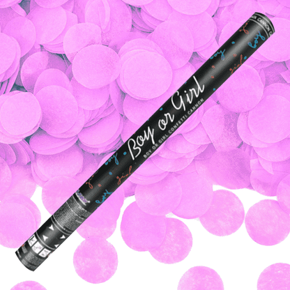 60cm Confetti Cannon Pink or Blue
