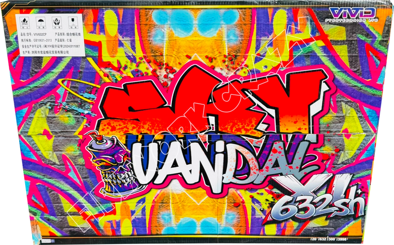 Sky Vandal XL – 632 Shot Ultimate Display Compound Firework
