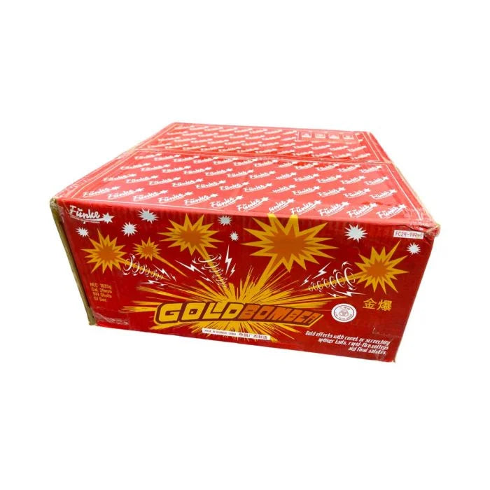 Gold Bomber 144 Shot 24mm Compound Firework