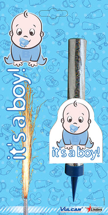Ice fountain it's a boy