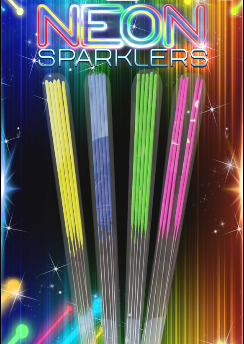 Neon Sparklers – 28cm (Pack of 20)