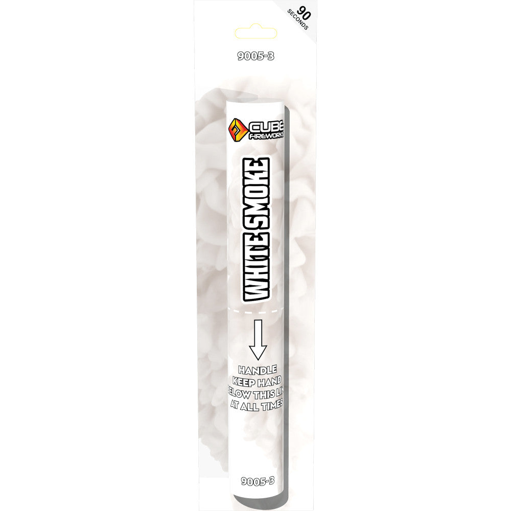 White Handheld Smoke Flare