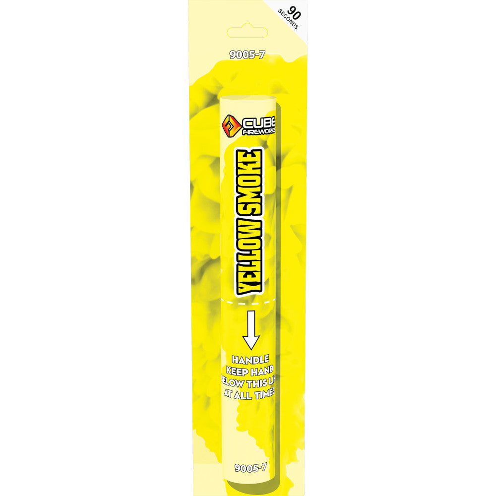 Yellow Handheld Smoke Flare